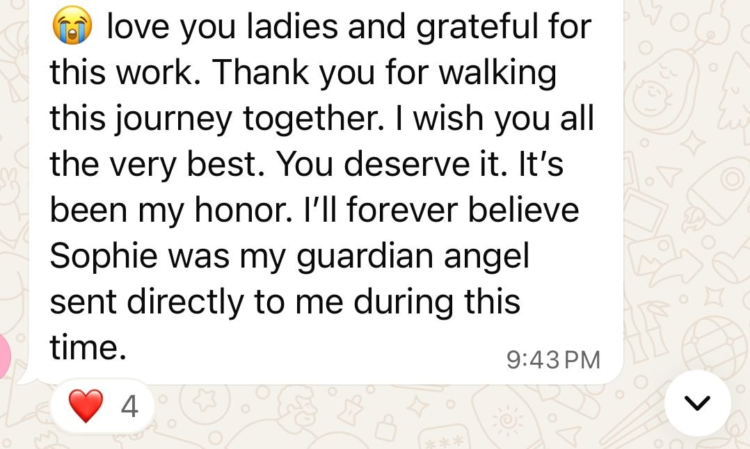 Client message sharing marriage progress