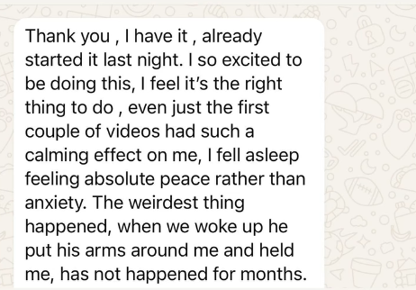 Client testimonial screenshot