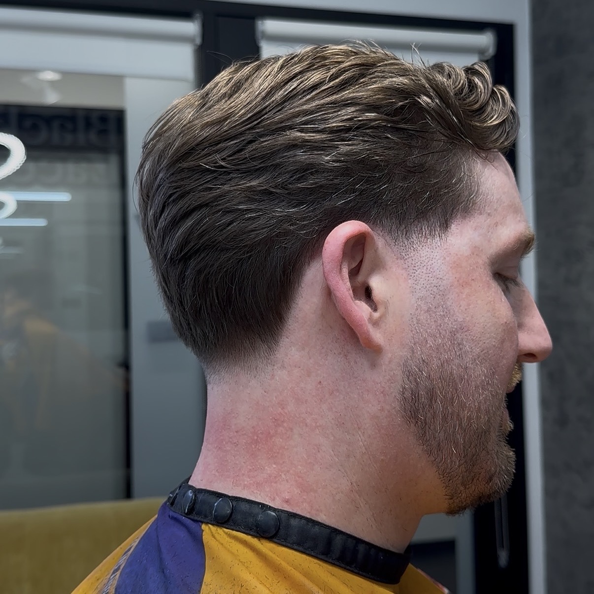 textured crop haircut by barber Alexis Rivera at Blacklaces in West Hollywood, Los Angeles