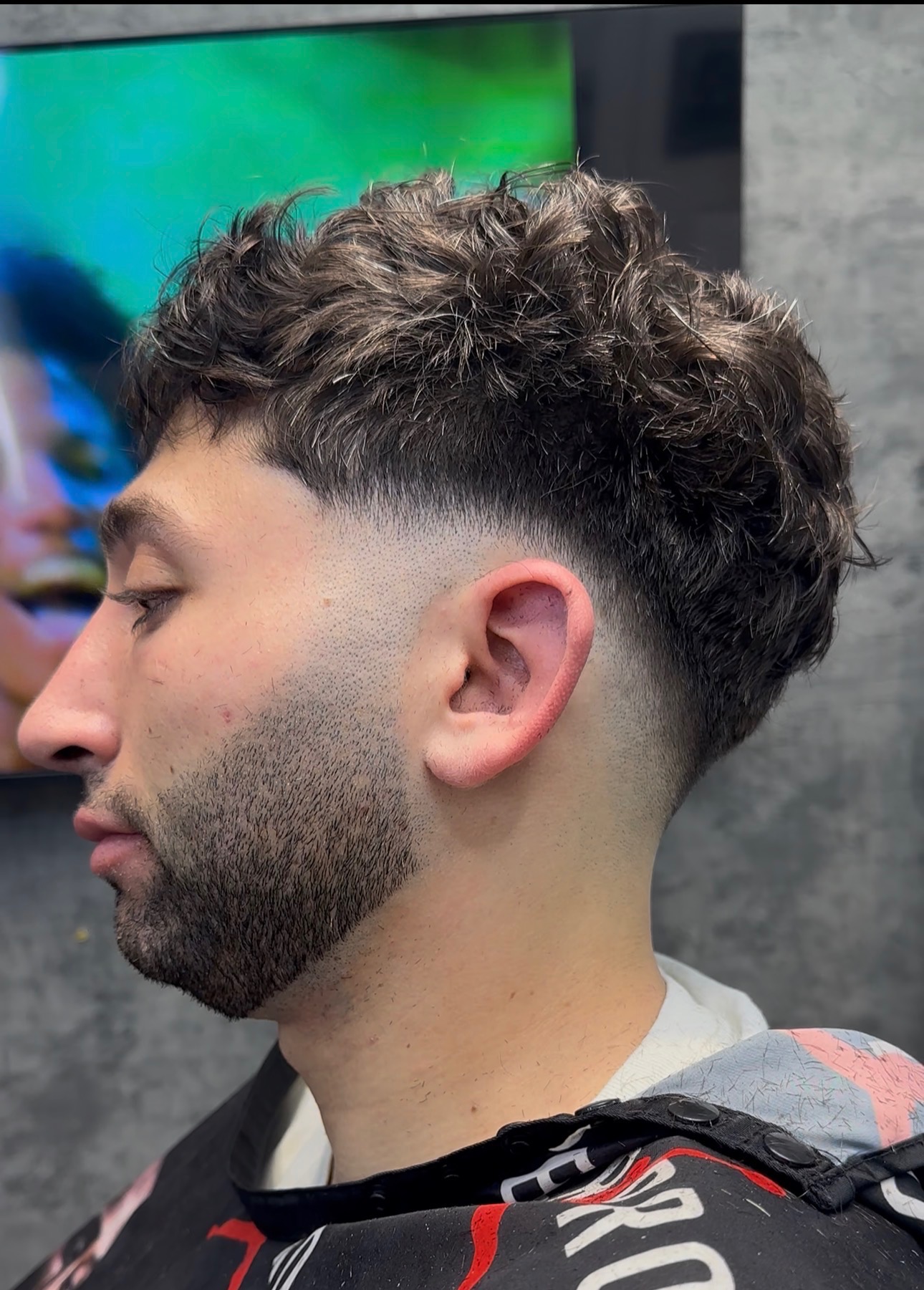 custom hair design by barber Alexis Rivera at Blacklaces in West Hollywood, Los Angeles