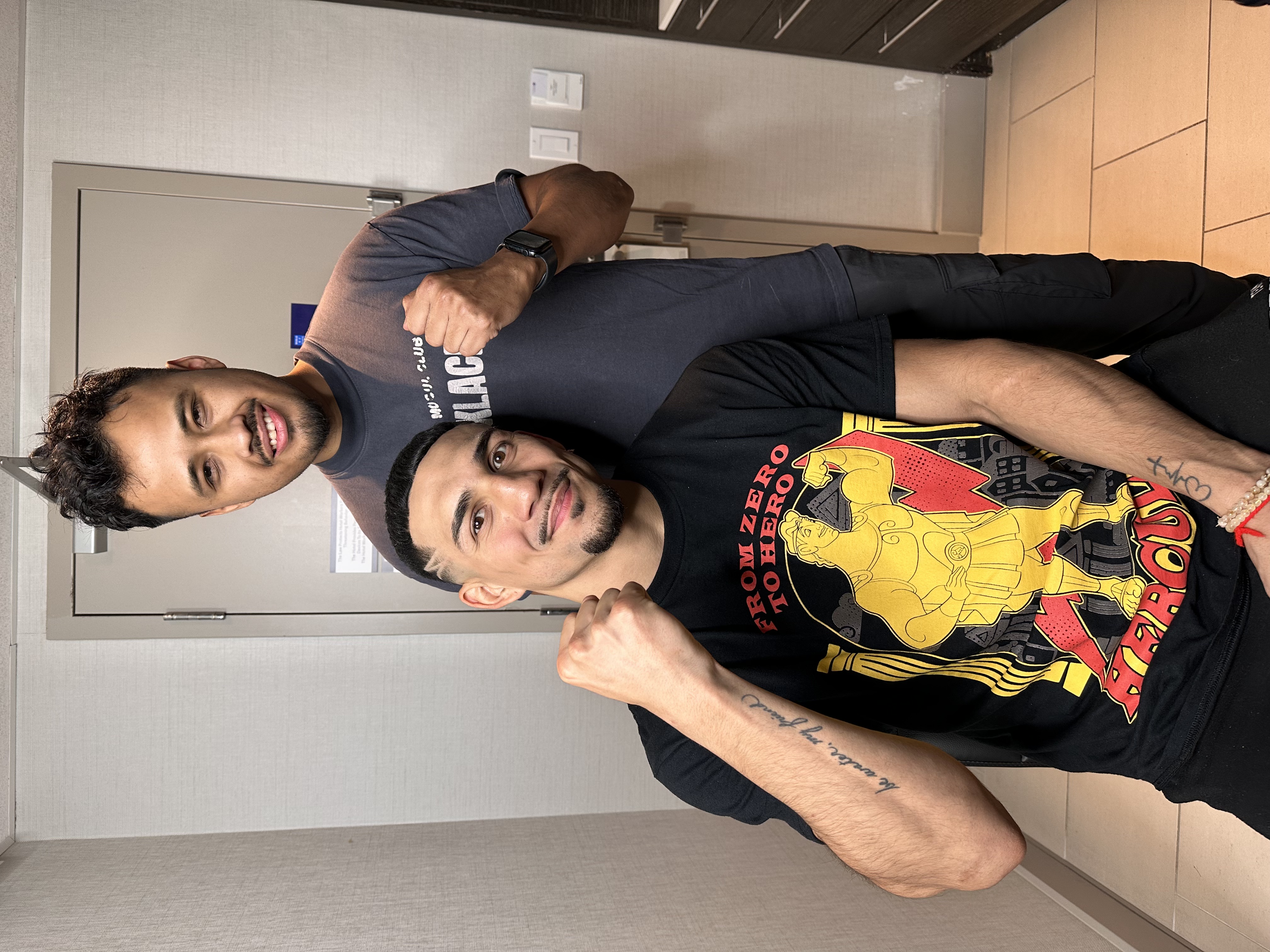 Teofimo Lopez, world champion boxer, after a haircut by Blacklaces barber Alexis Rivera