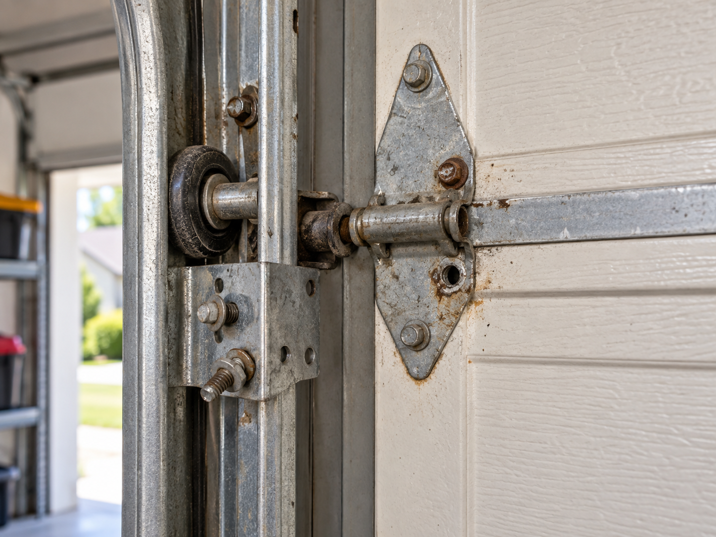 Loose garage door hardware