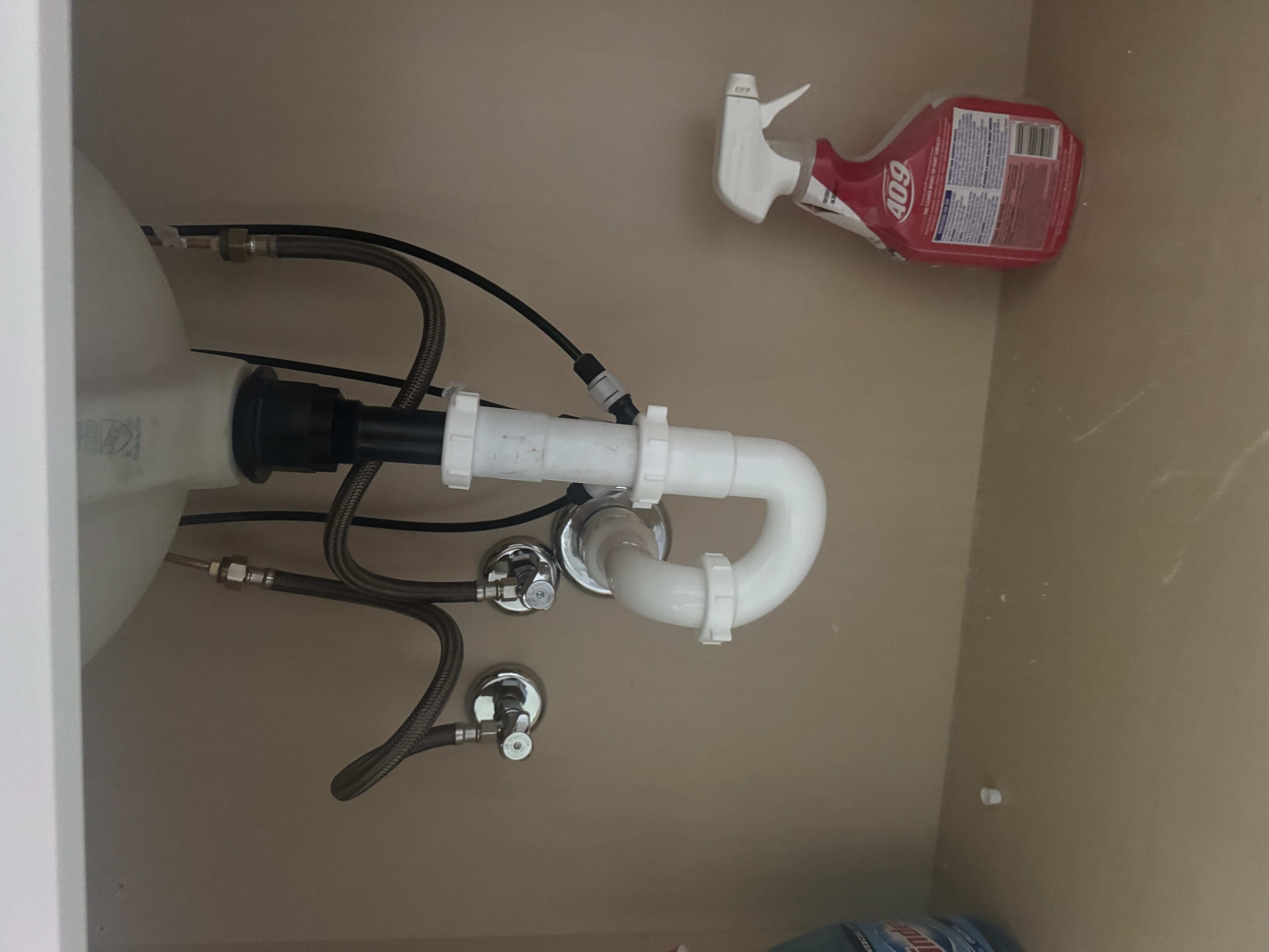 Water line repair at a property