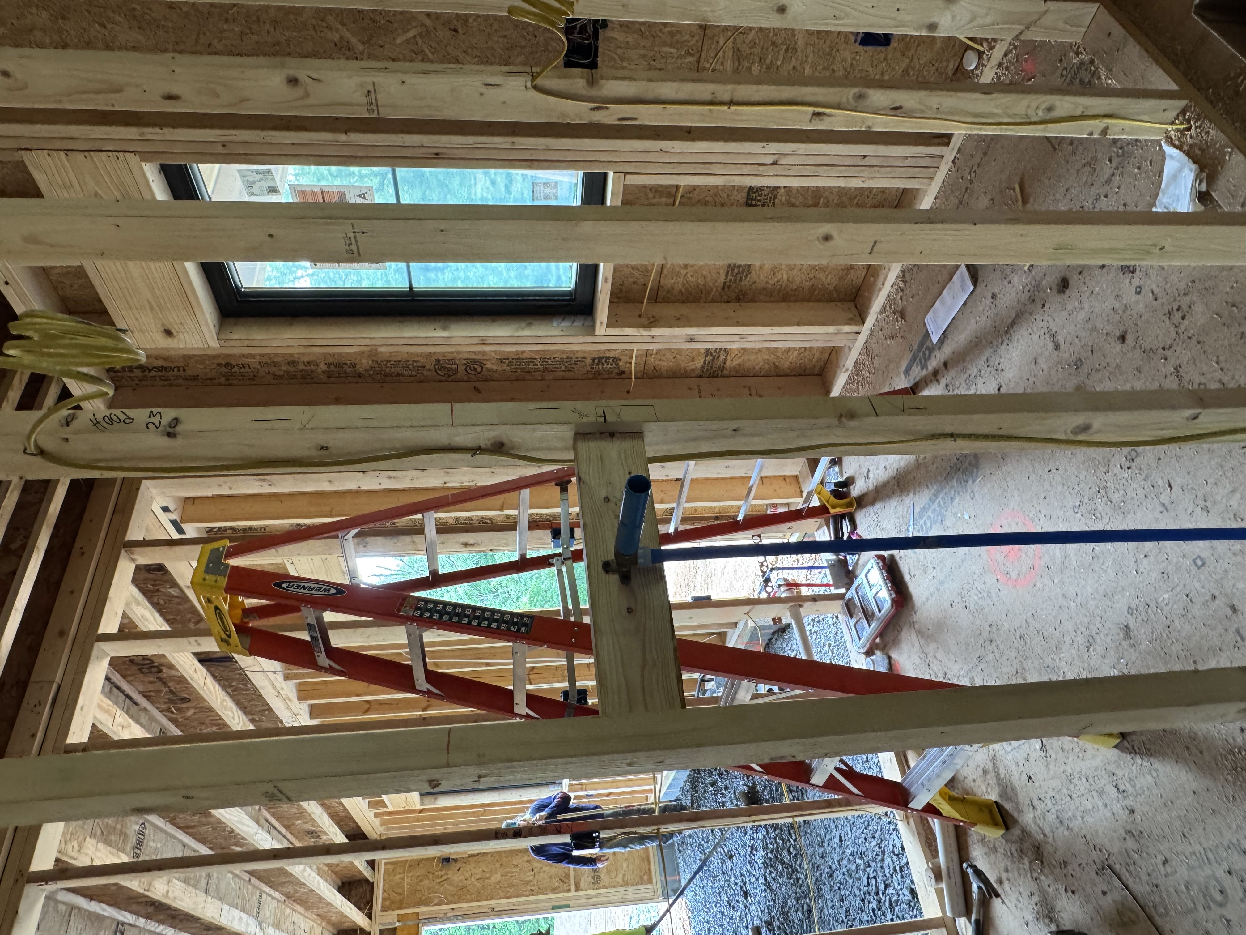 Completed plumbing installation