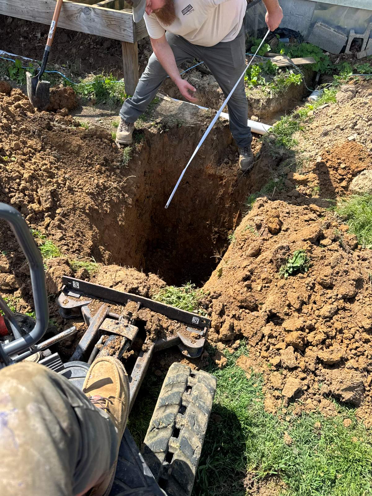 Water line repair by Tice & Co Plumbing