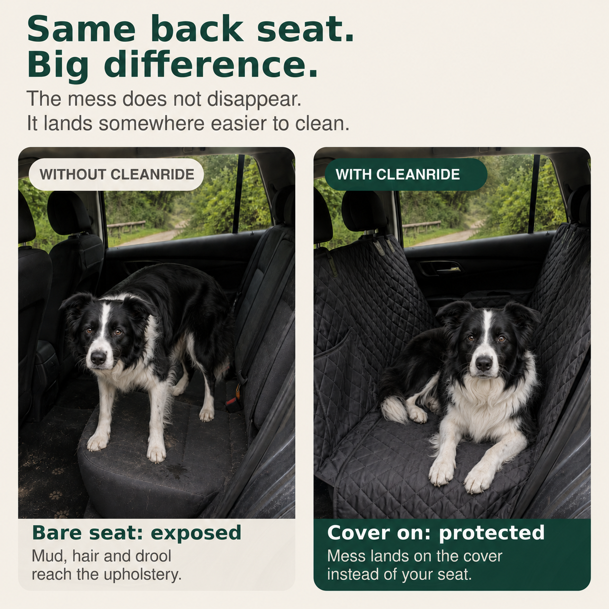 CleanRide dog car seat cover