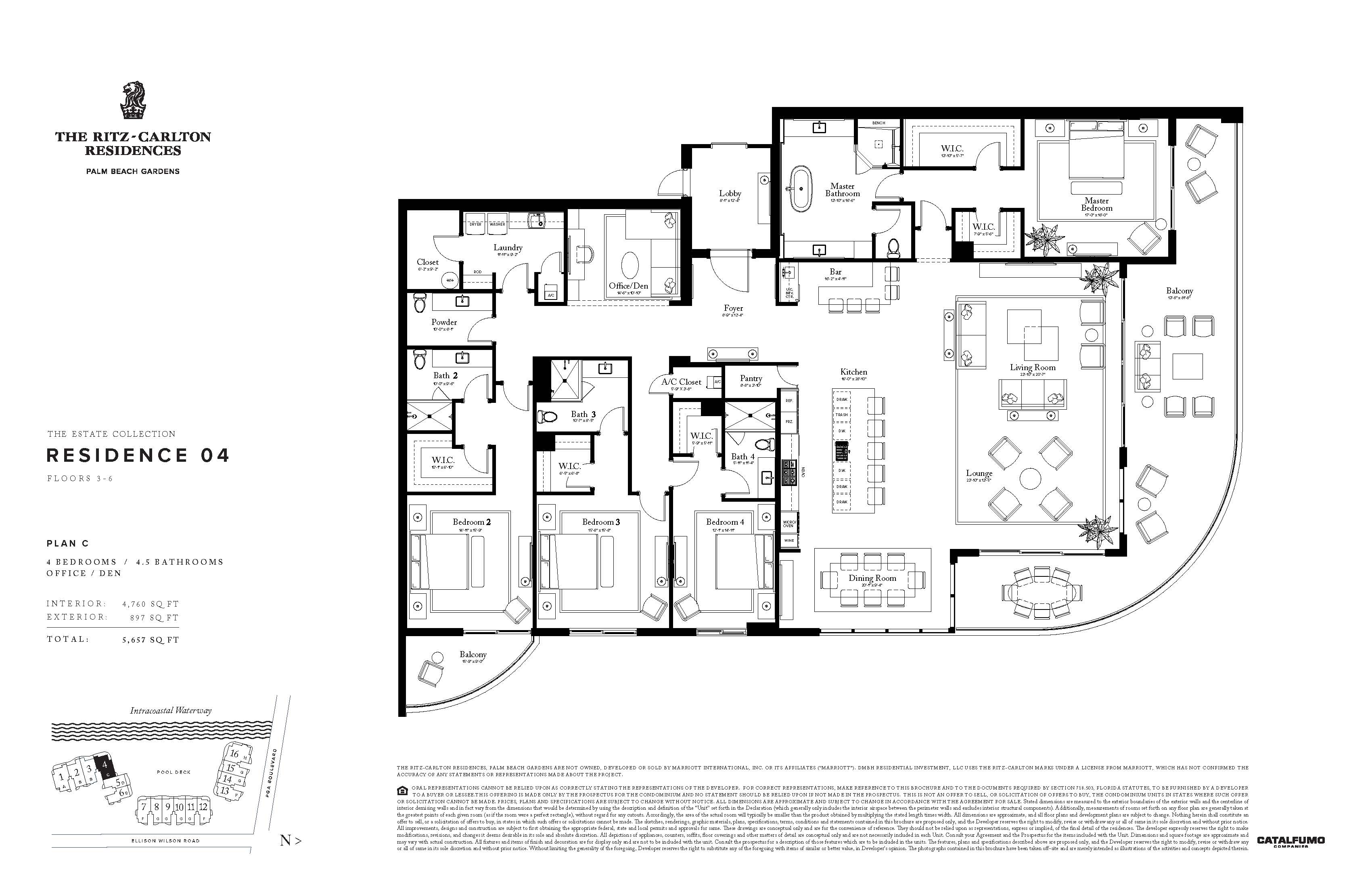 The Ritz - Carlton Residences Floor Plans