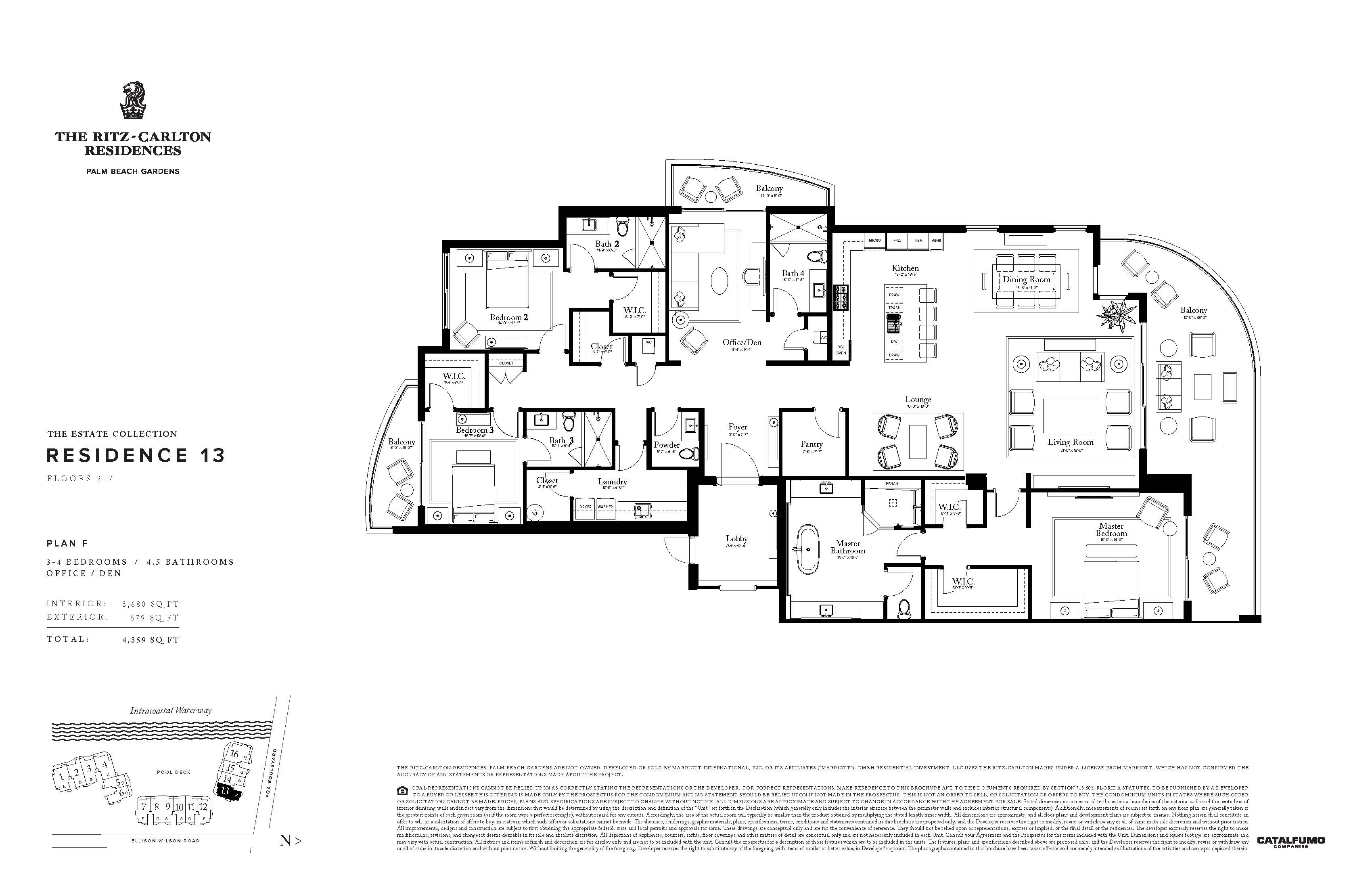 The Ritz - Carlton Residences Floor Plans
