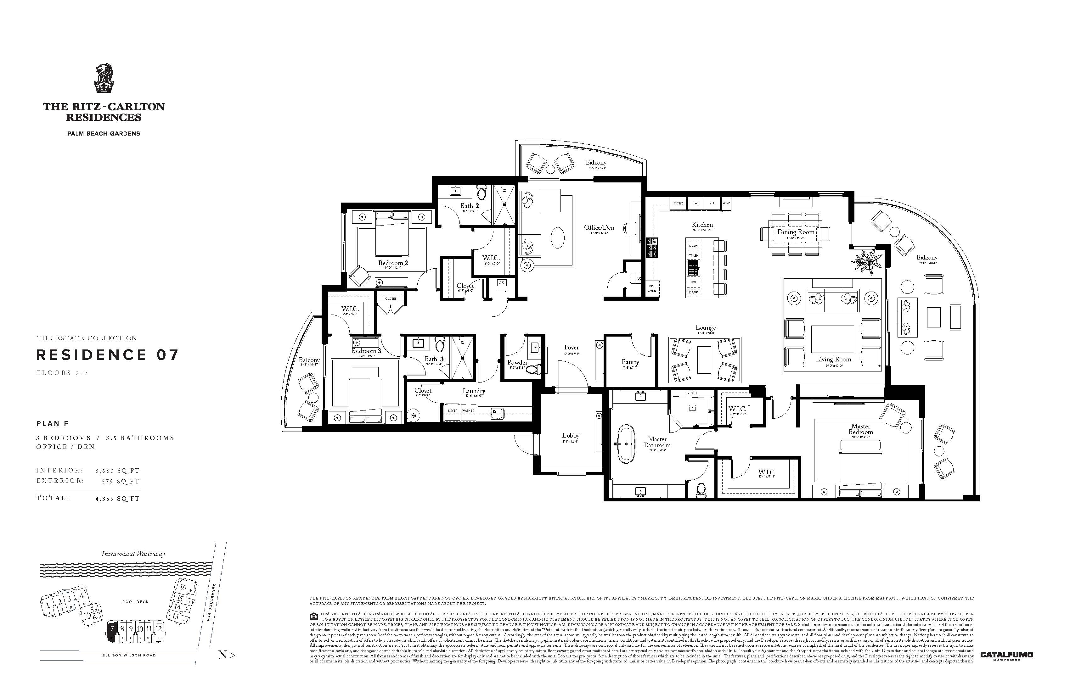 The Ritz - Carlton Residences Floor Plans