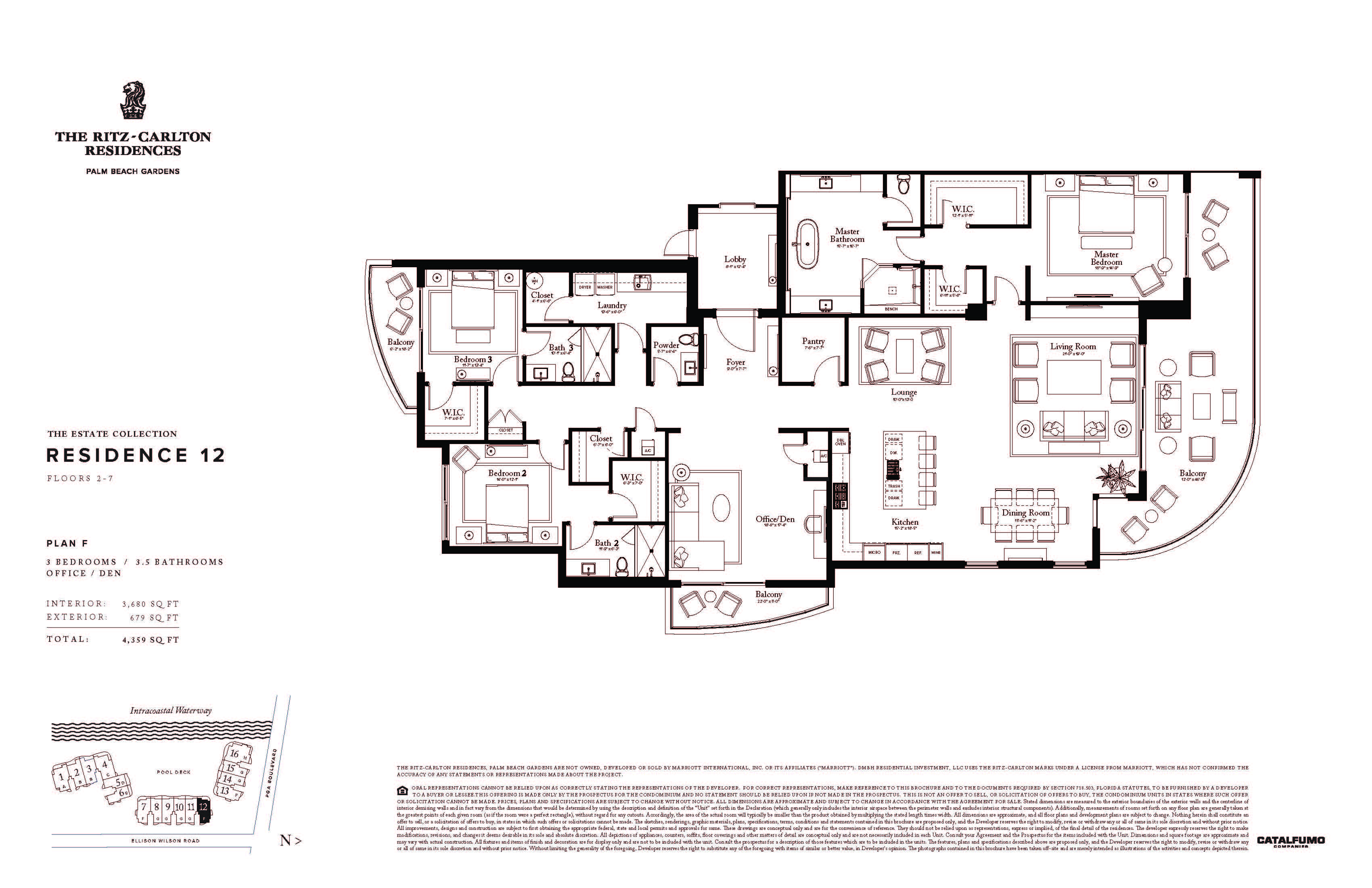 The Ritz - Carlton Residences Floor Plans