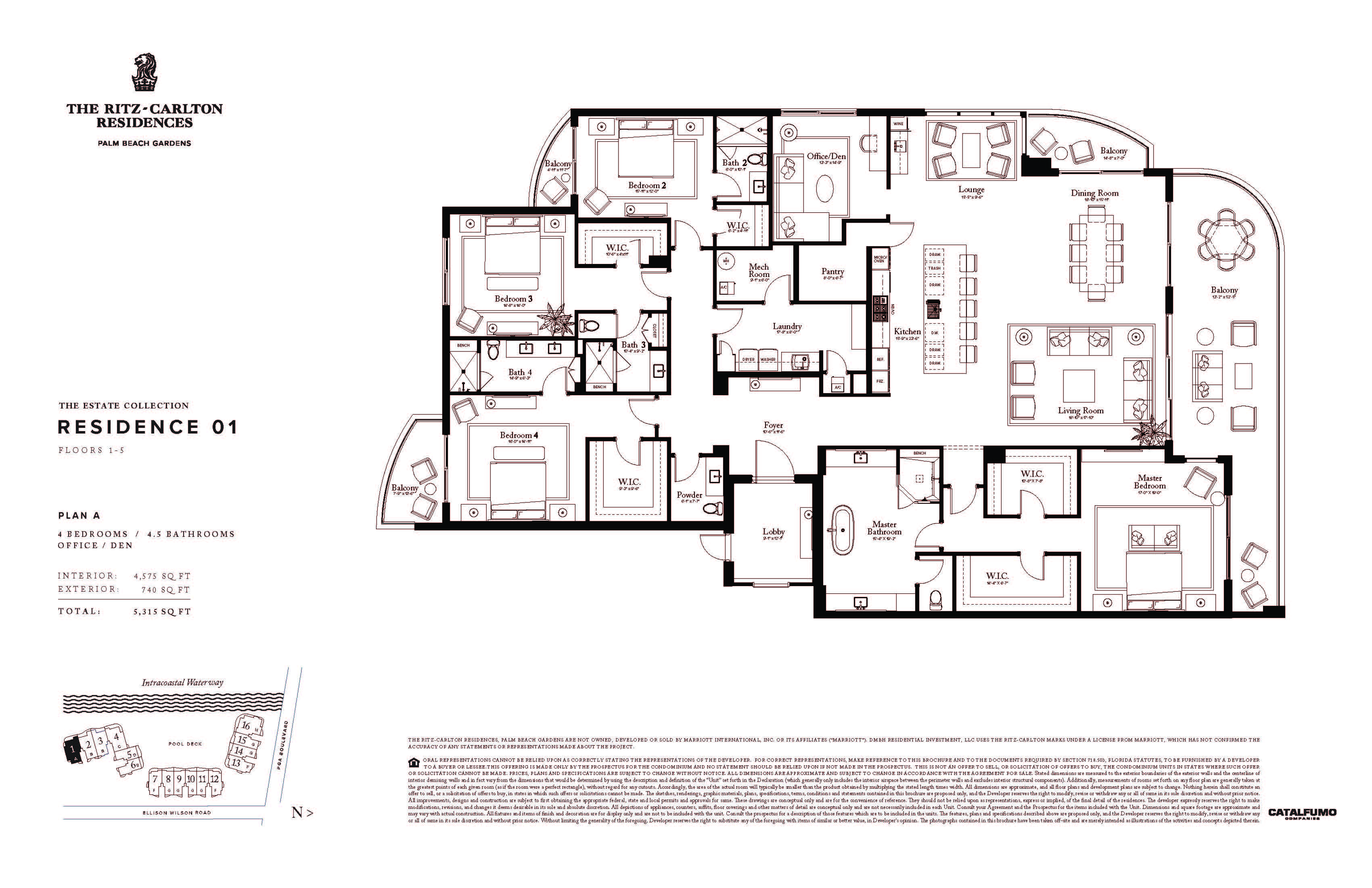 The Ritz - Carlton Residences Floor Plans