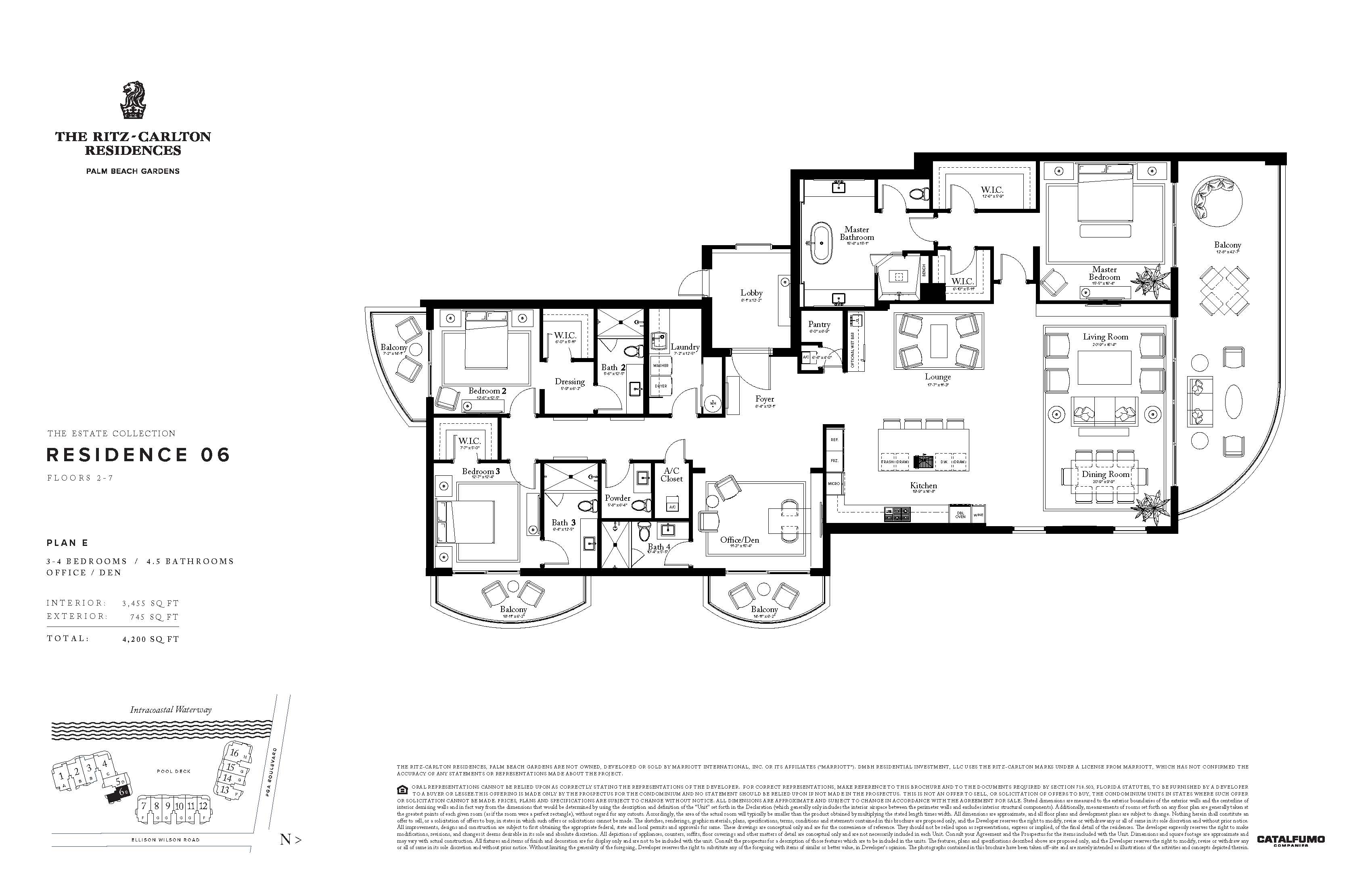 The Ritz - Carlton Residences Floor Plans