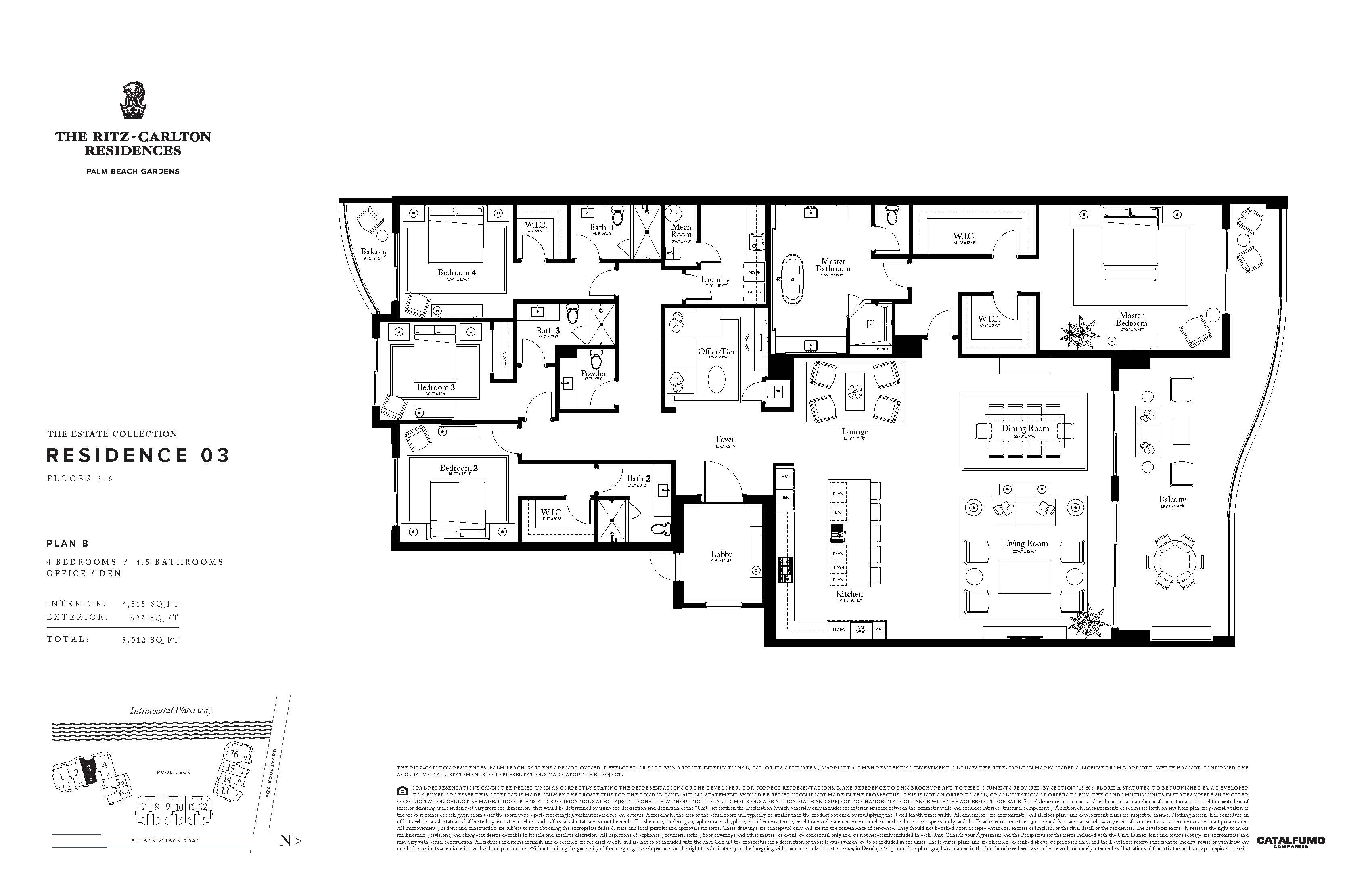The Ritz - Carlton Residences Floor Plans