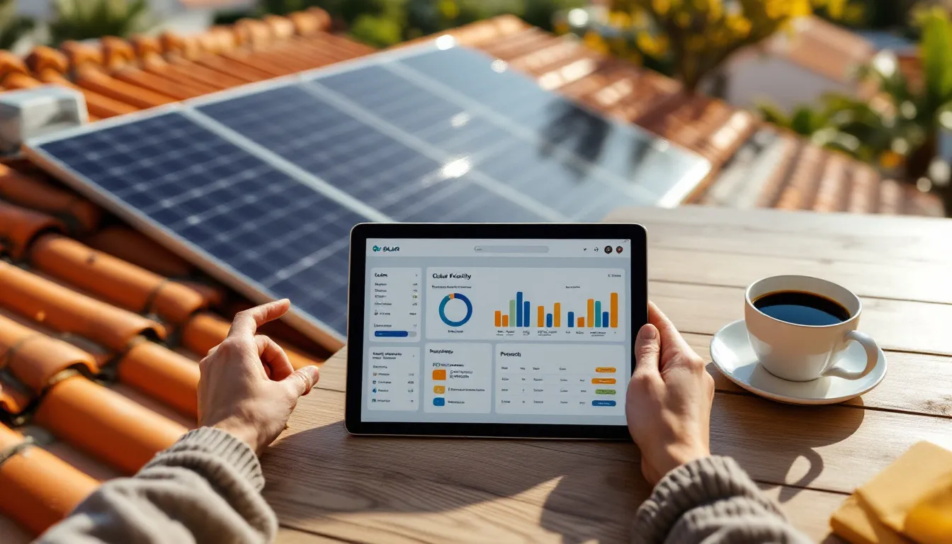 Dashboard de IA con puntuación de leads solares ordenados por prioridad de contacto