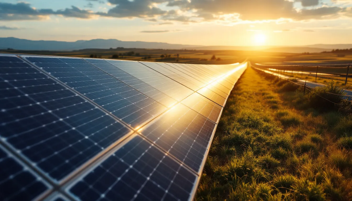 Paneles solares en línea de producción y contenedores de exportación