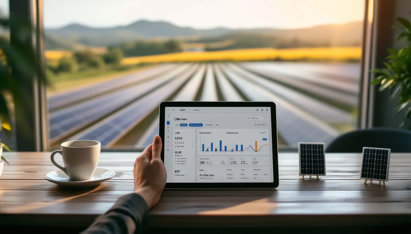 Dashboard de automatización comercial para instaladora solar con seguimiento de leads y proyectos