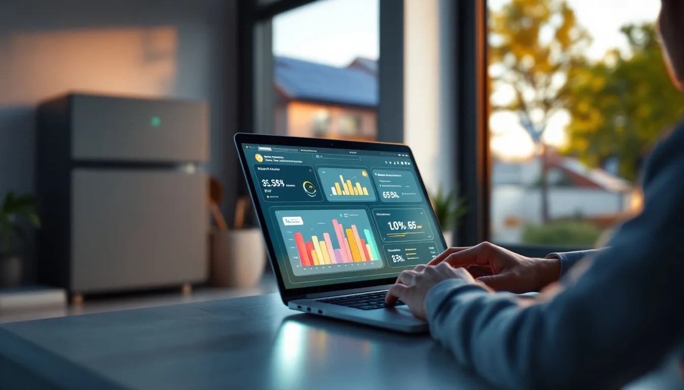 Panel de automatización IA para instaladora solar con métricas de seguimiento de leads y contratos cerrados