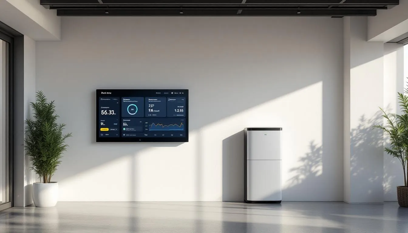 Panel de gestión energética del hogar con solar, batería y coche eléctrico