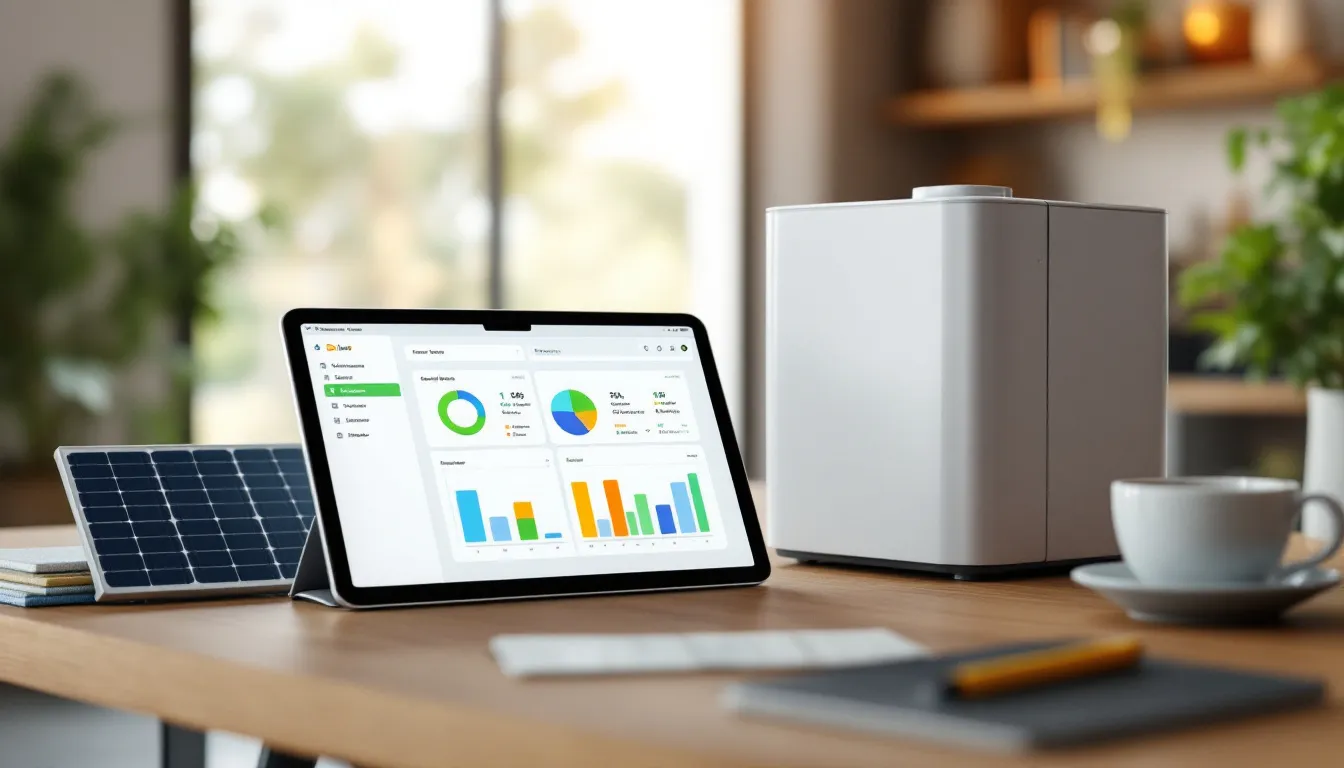 Tablet con pipeline de ventas digitalizado para instaladora solar en España