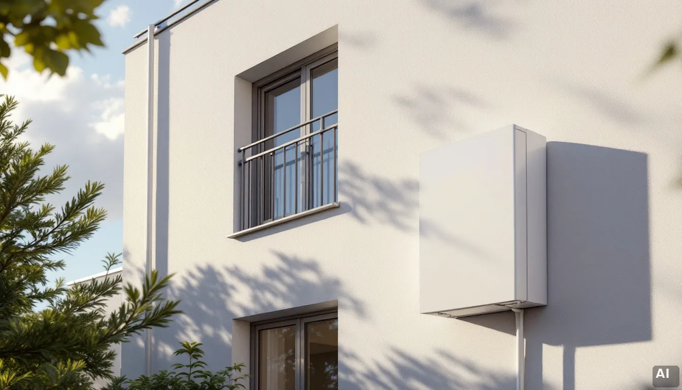 Batería de almacenamiento solar instalada en vivienda residencial española