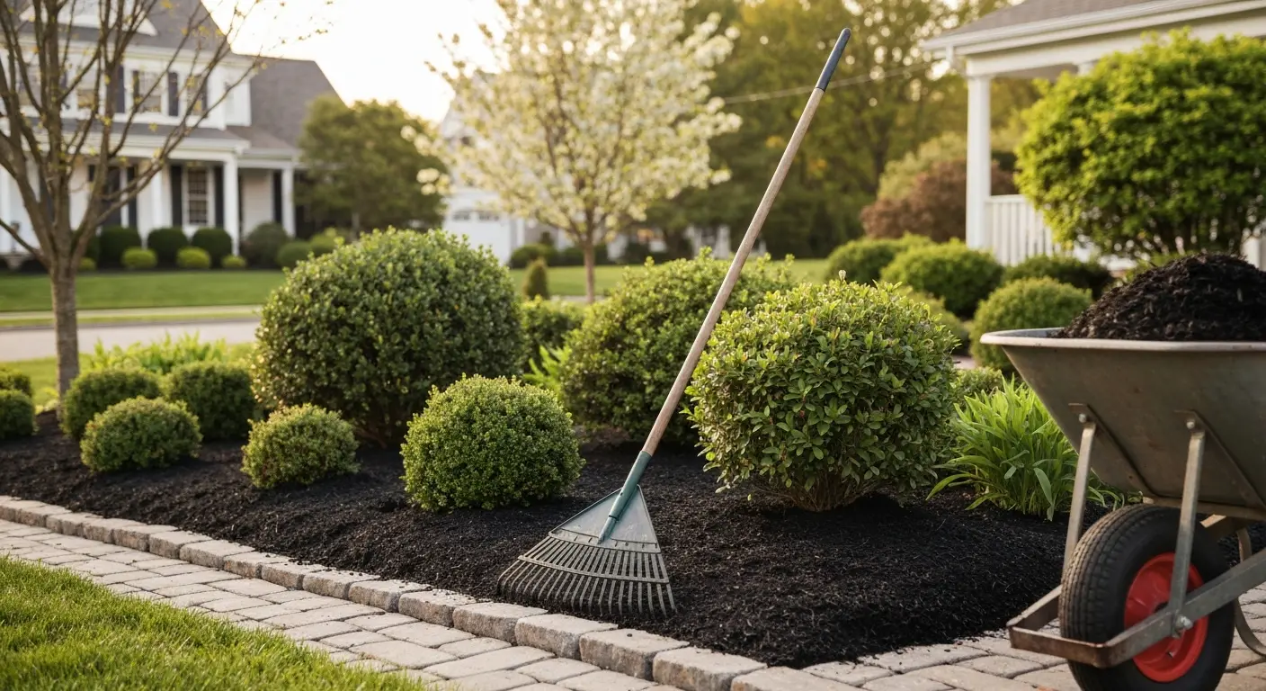 Landscape maintenance and mulching