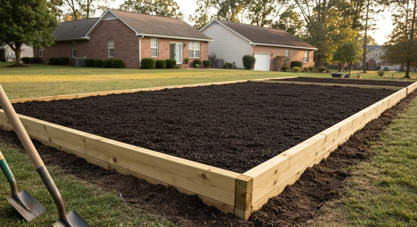 Garden bed installation