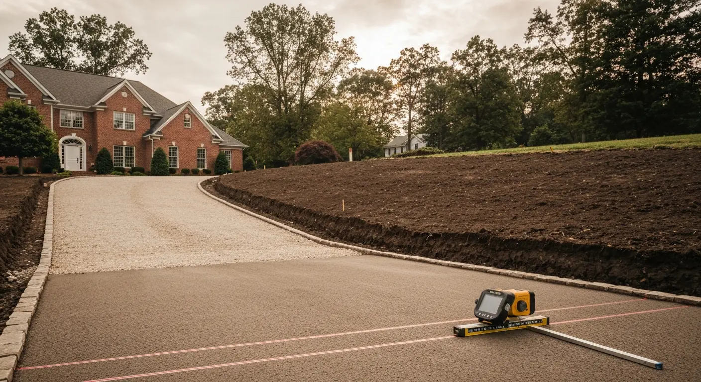 Grading and drainage work