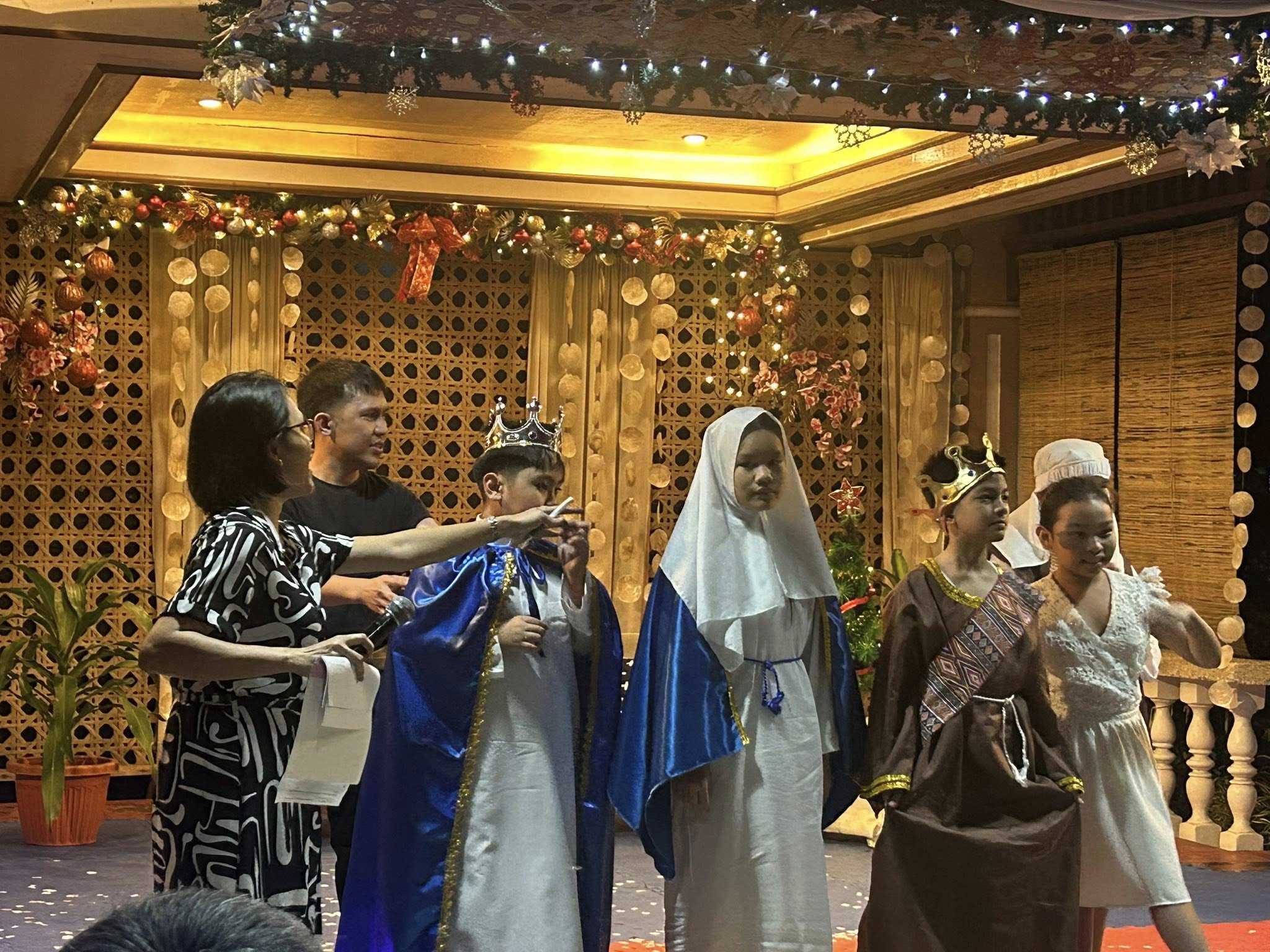 FCLC students at a school program in costume