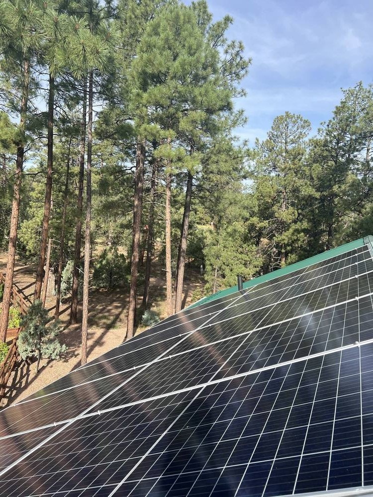 White Mountains Solar rooftop panel installation in the White Mountains of Arizona White Mountains Solar rooftop panel installation in the White Mountains of Arizona