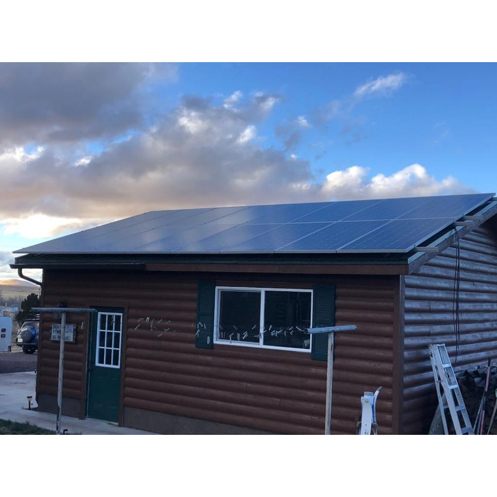Growatt solar battery backup kit installed on a White Mountains cabin by White Mountains Solar
