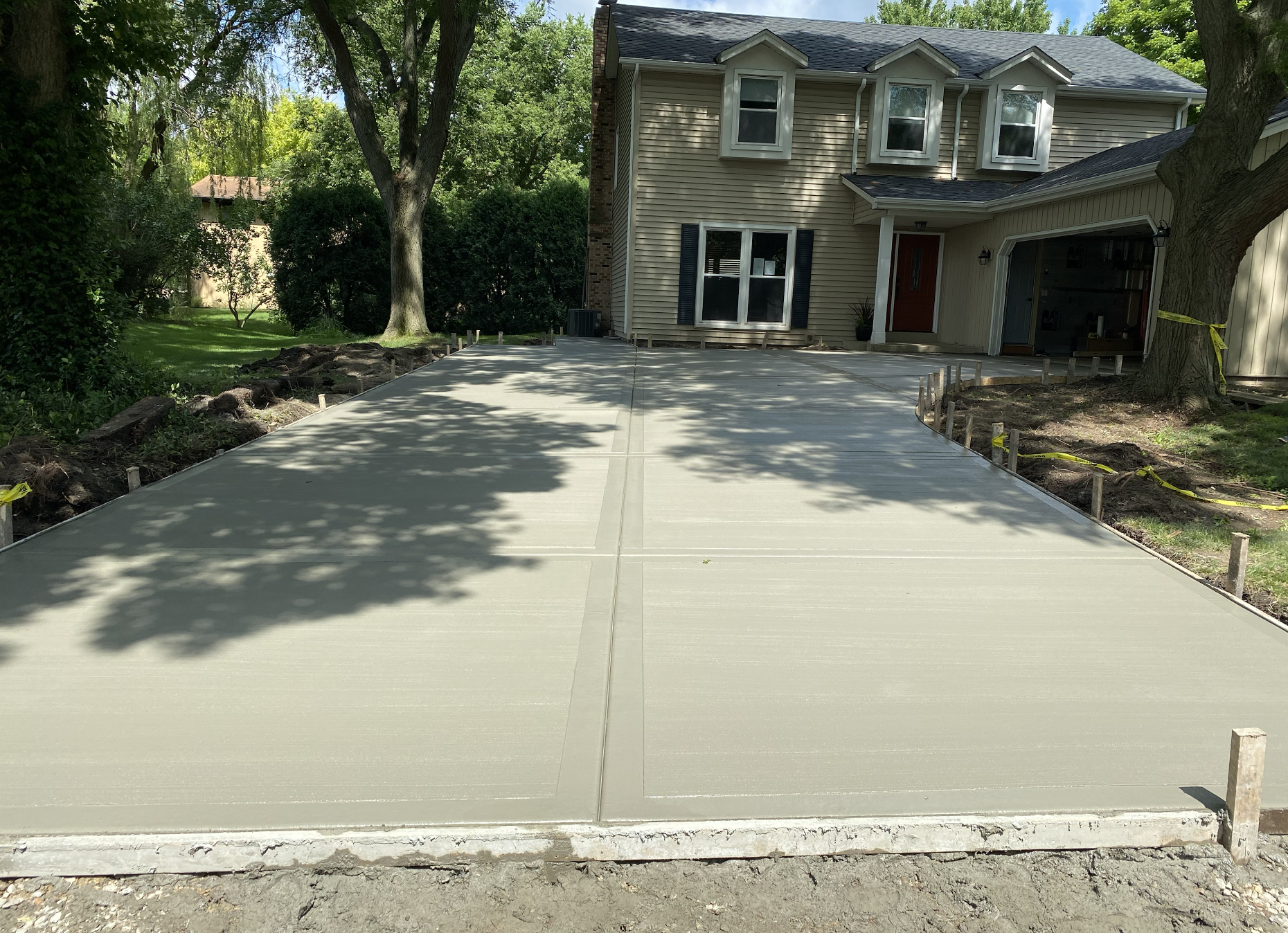 Concrete driveway replacement in Wausau, WI