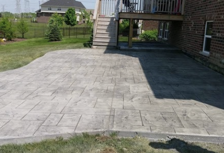 Stampe Concrete patio, Naperville Illinois