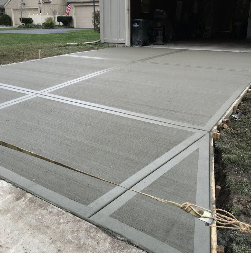 Stamped concrete installation in Wausau, WI