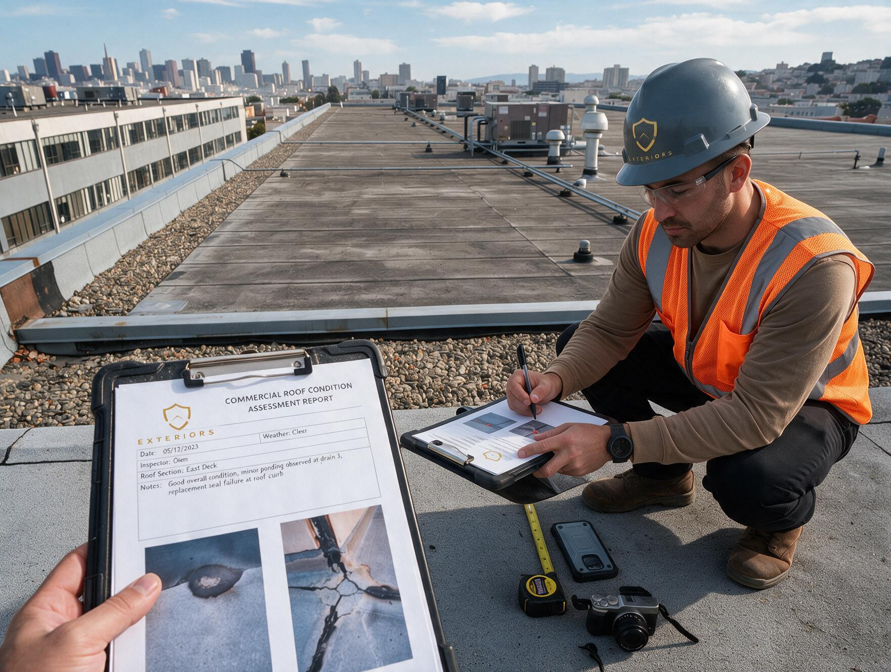 Commercial roof condition documentation