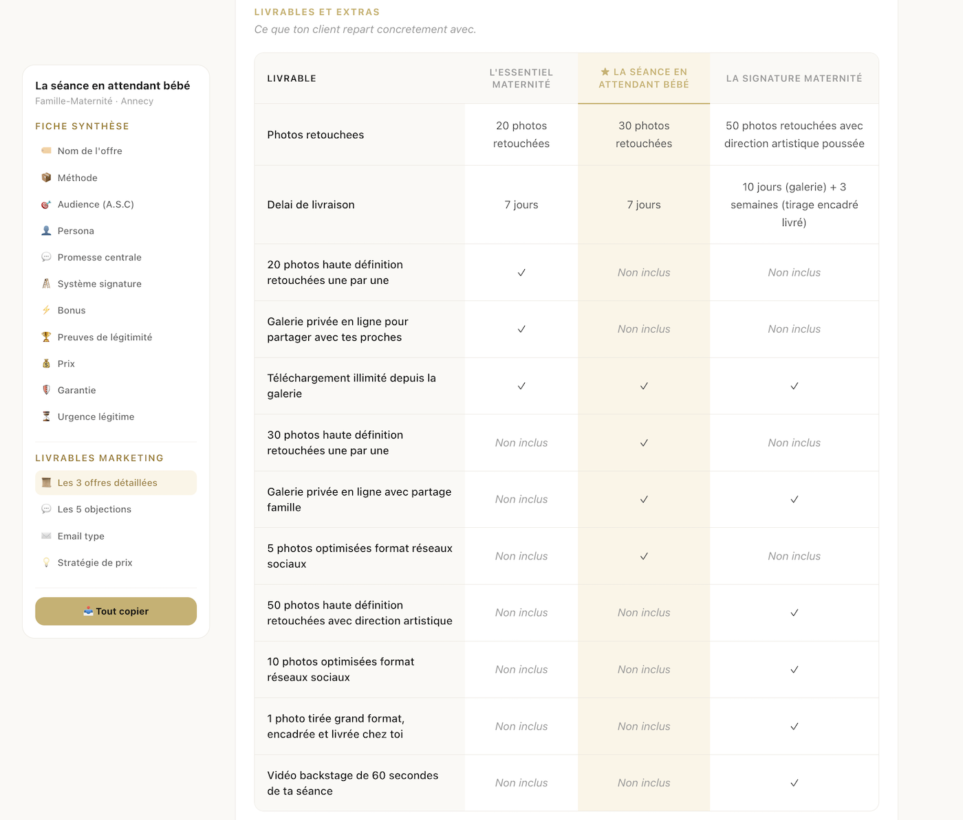 01 — Ta fiche signature