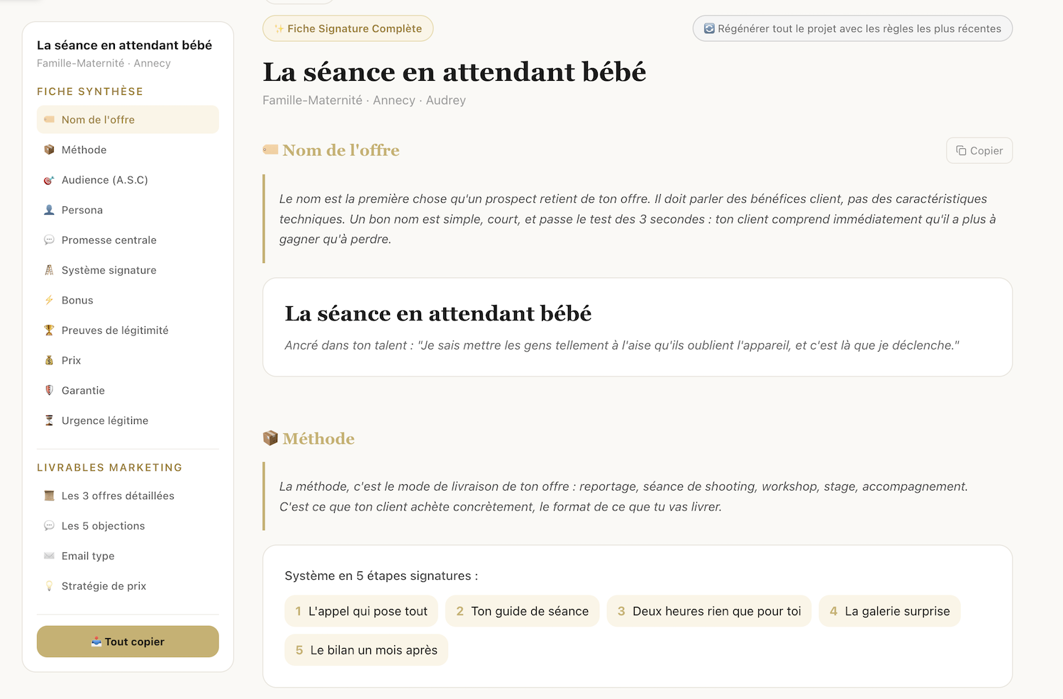02 — Tes 3 packs étagés