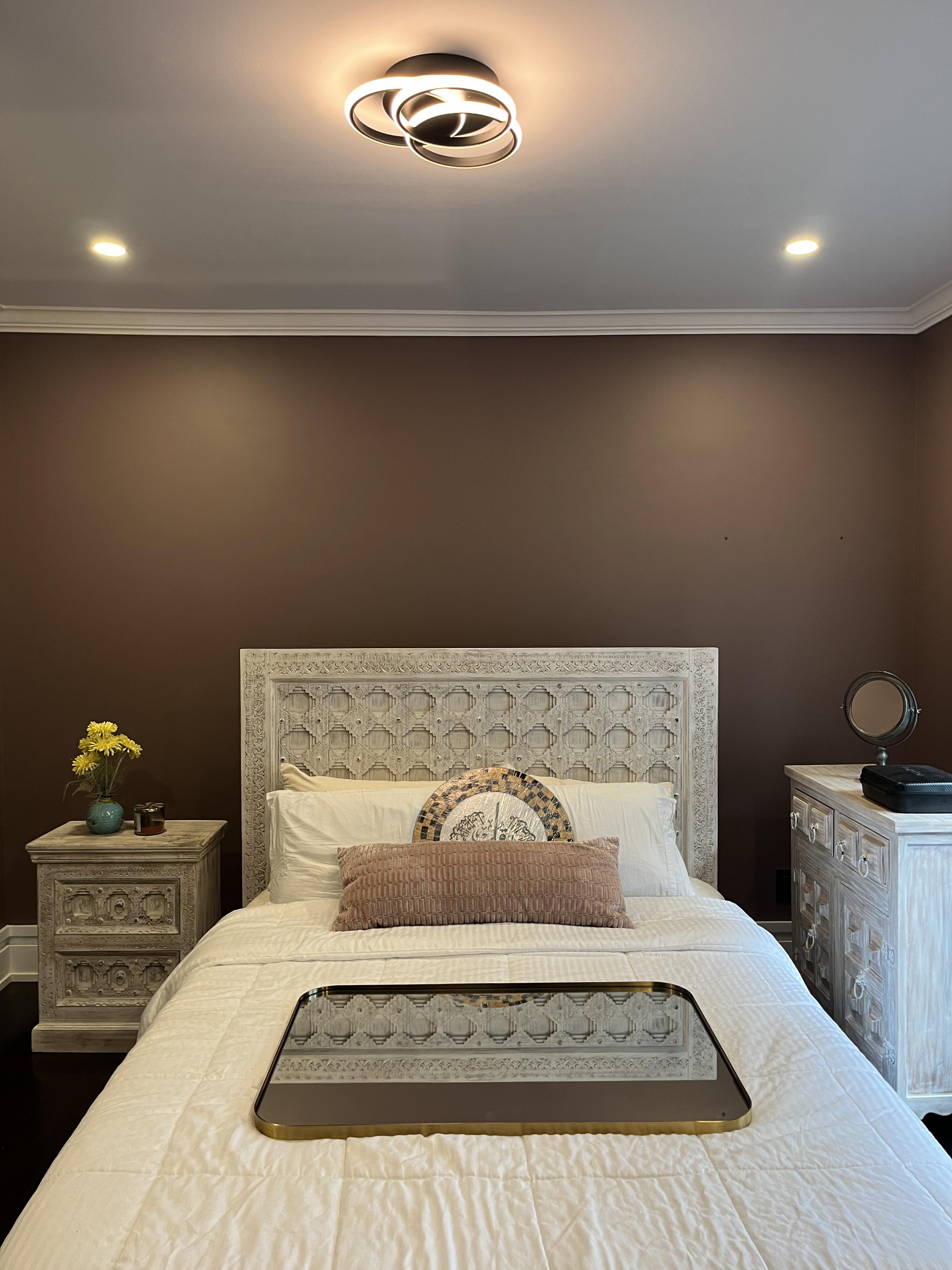 Painted interior with warm earthy palette