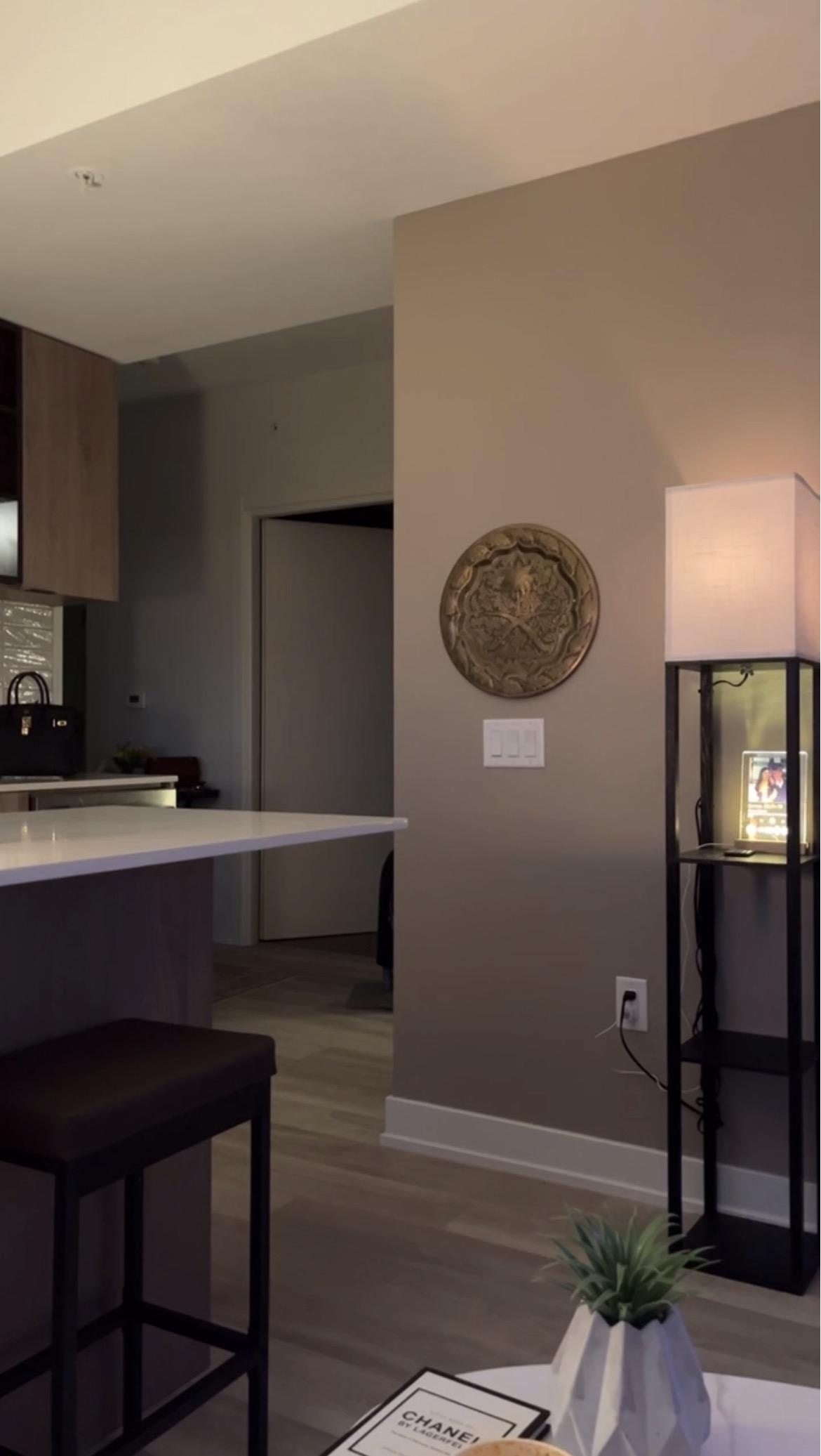 Interior painting with warm tones