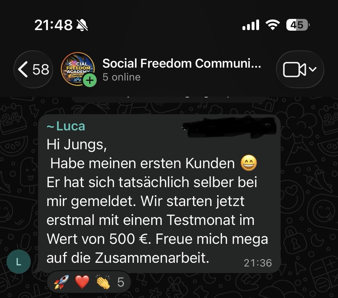 Erfolg aus der Community
