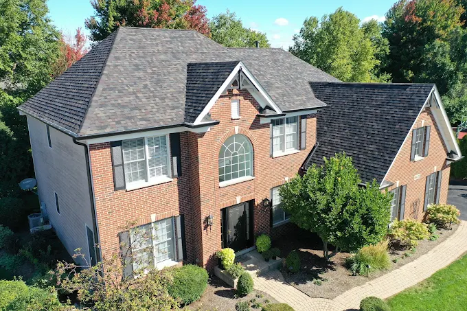 Black Sable shingles with black gutters