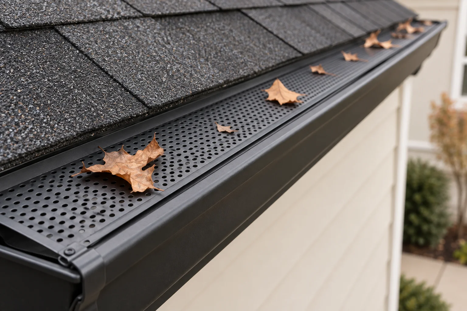 Illustrative exterior detail: Leaf protection
