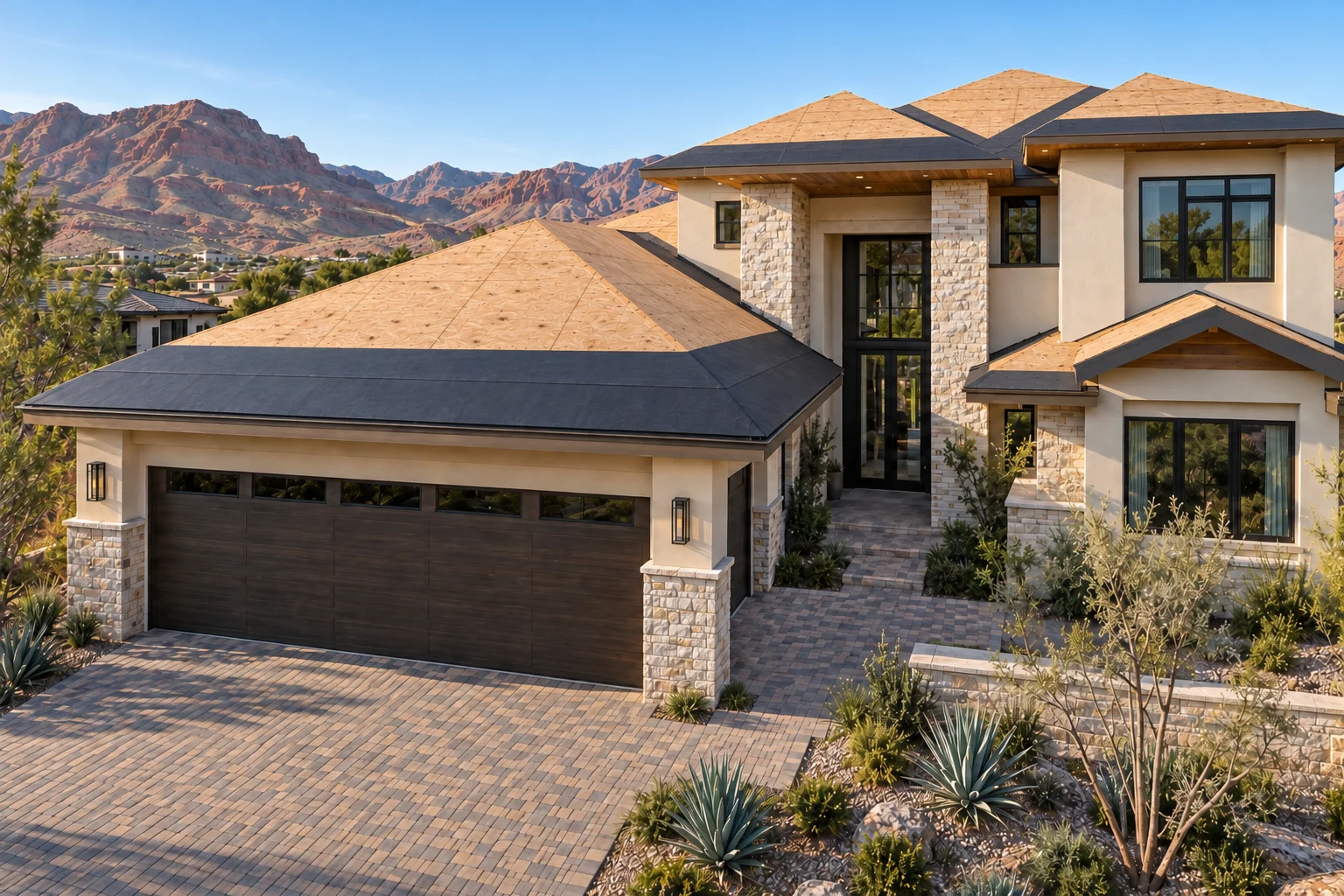 Illustrative Nevada project: Protection along the eaves