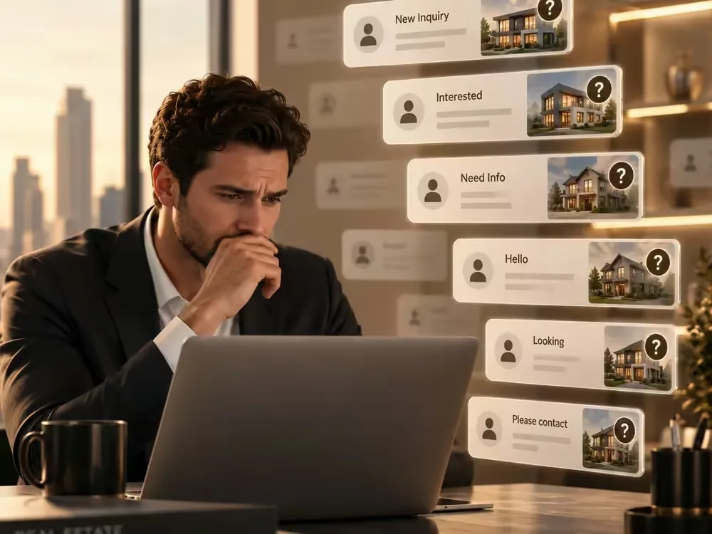 An agent facing context-free portal inquiries