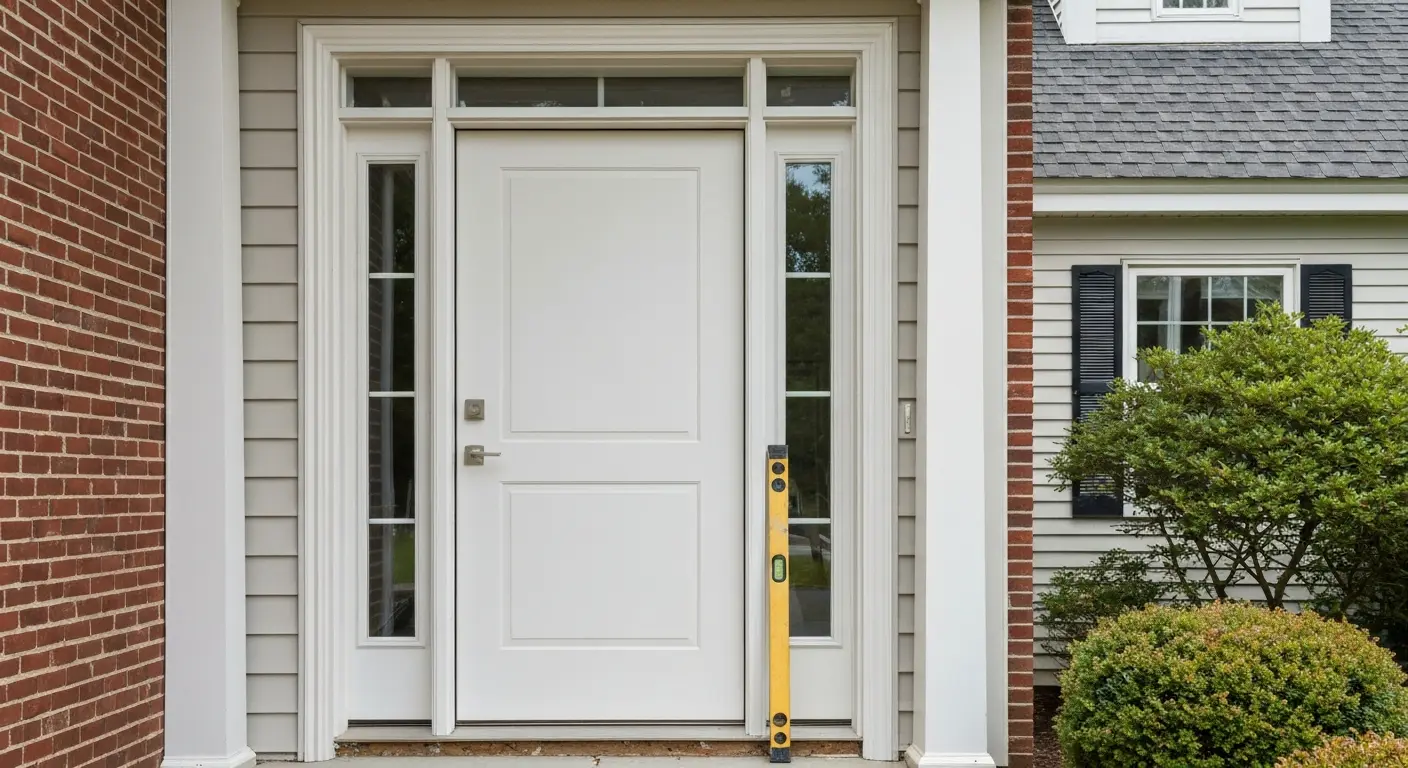 Fiberglass entry door installation