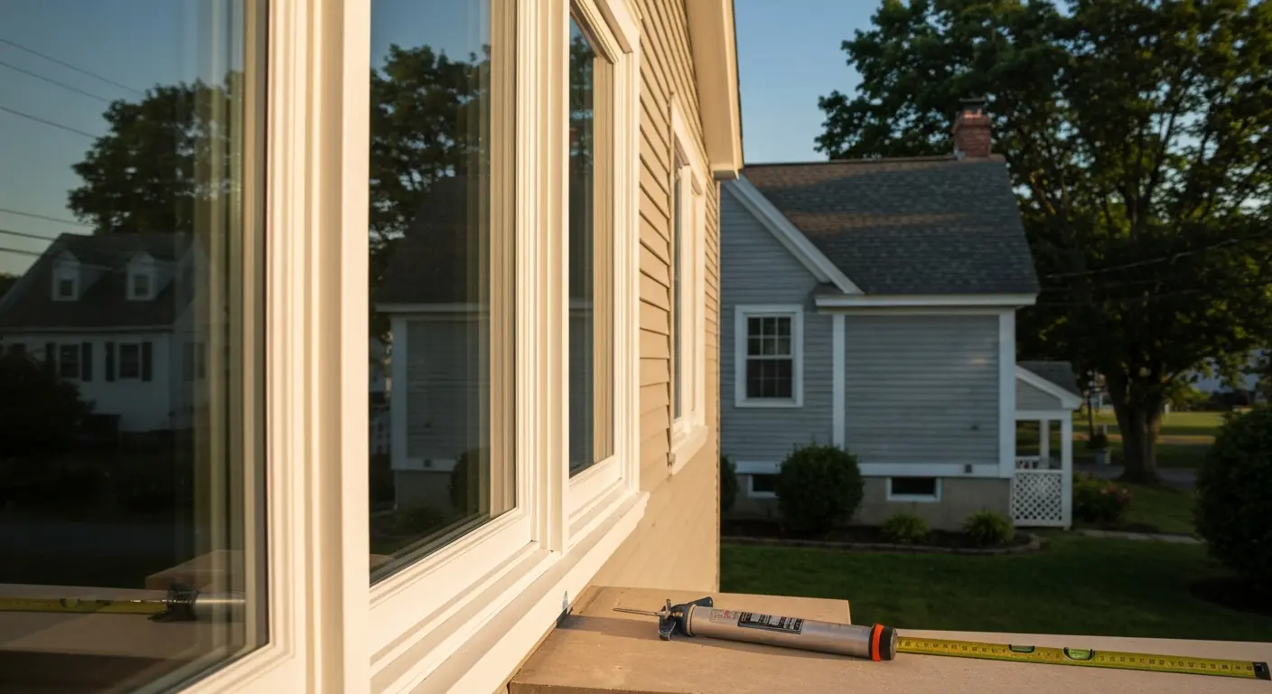Double-pane window installation