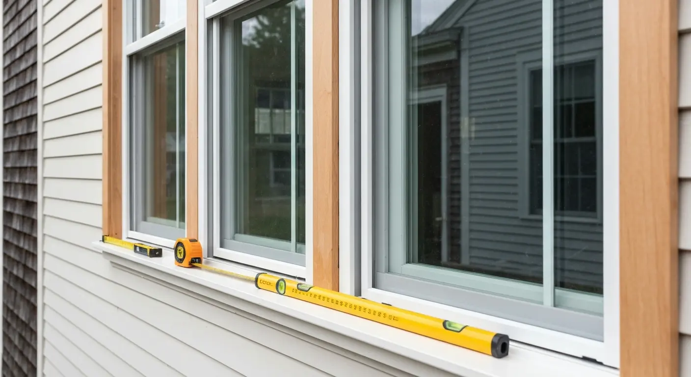 Double-hung window installation
