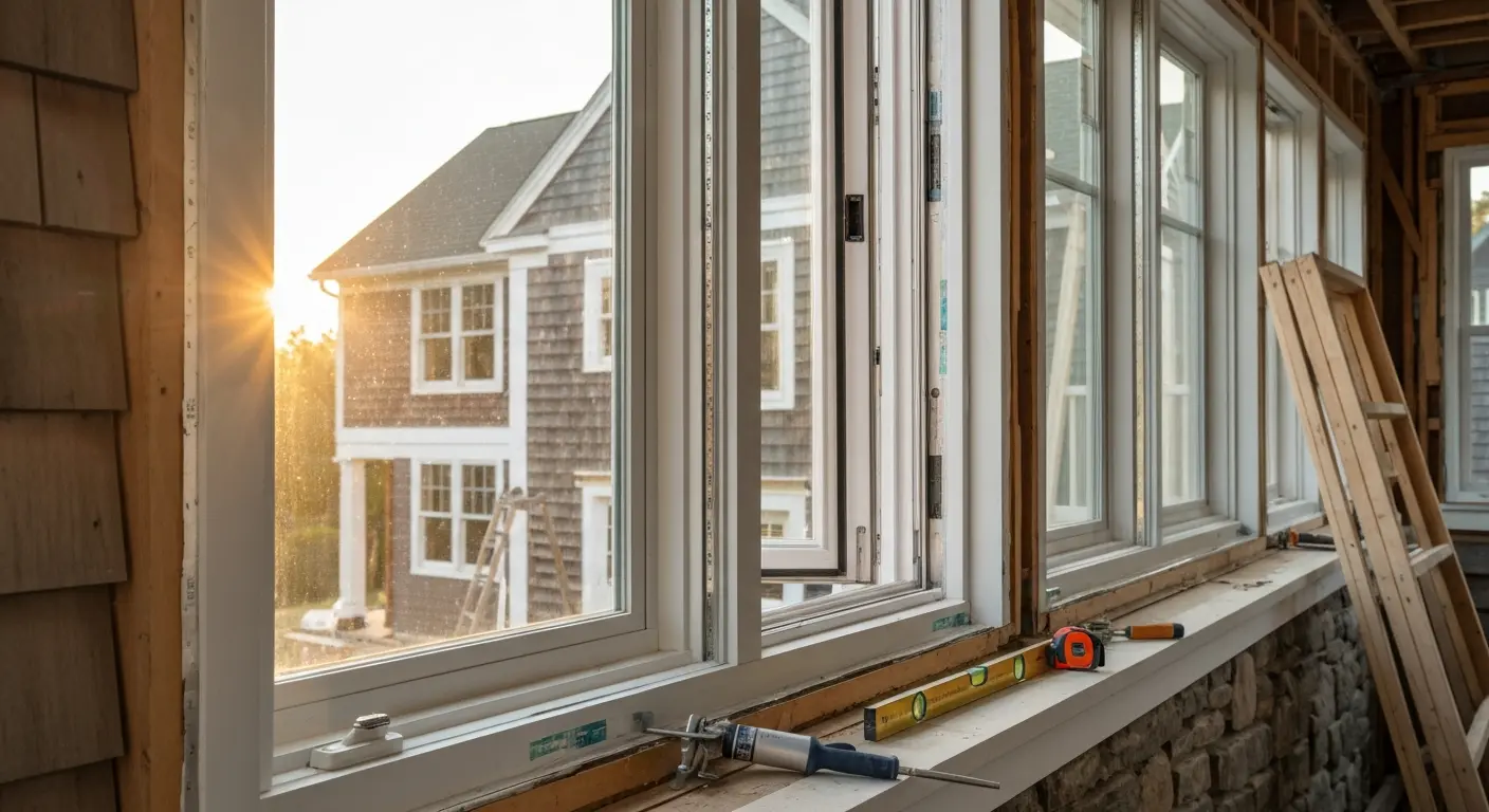 Fiberglass energy-efficient windows