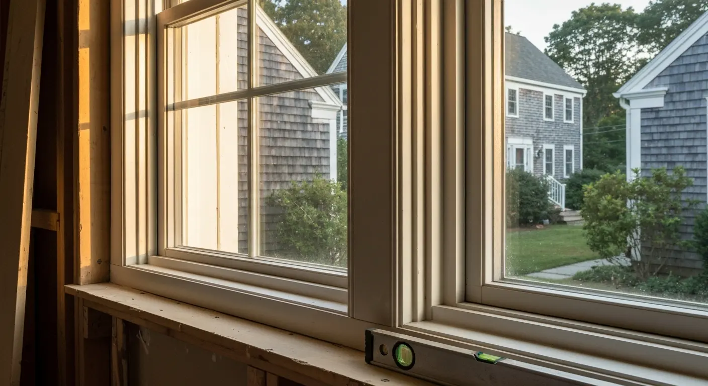 Double-hung window installation