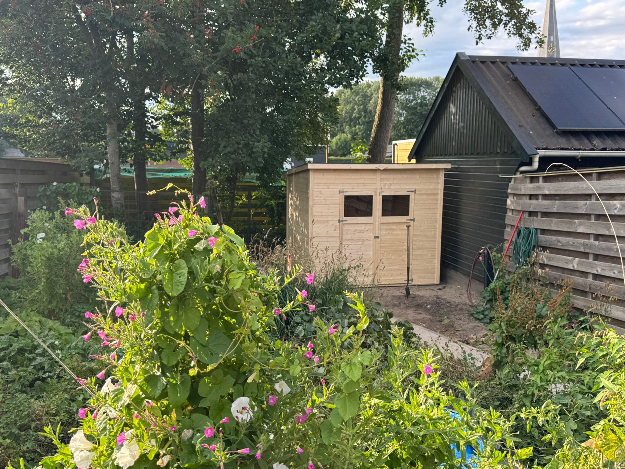 Tuinhuis Holwerd Friesland gemonteerd door Droomstek