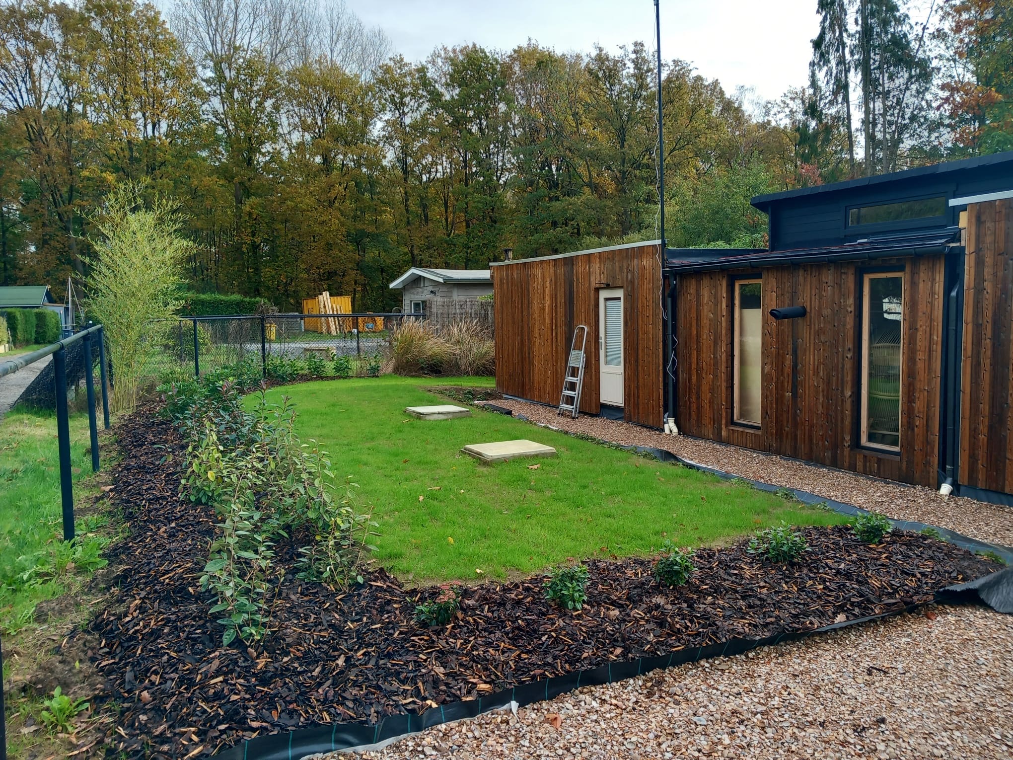 Tiny home België tijdens de bouw door Droomstek
